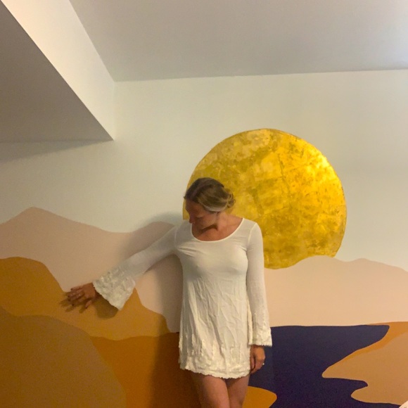 Boho white mini with lace detail - Picture 2 of 3